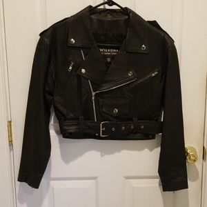 Vintage Wilson Leather Motorcycle Jacket